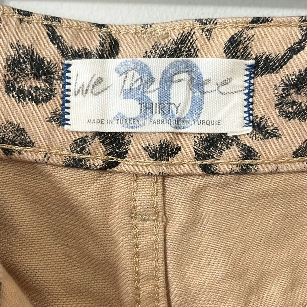 NEW Free People Dogtown Cheetah High Rise Baggy Relaxed Denim Shorts Size 30 - Picture 8 of 10